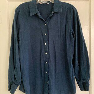 Lauren Conrad Women's Indigo Blouse Size M